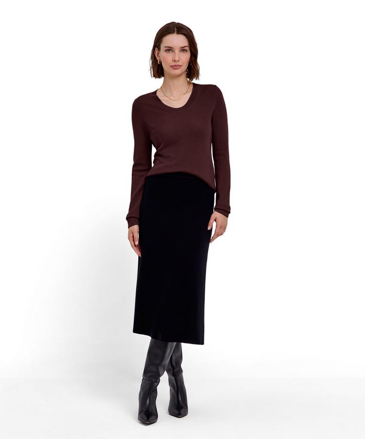 Falke Falke Merino Ultrafine Strickpullover Damen - dark choco (5162) - 1 | SportScheck