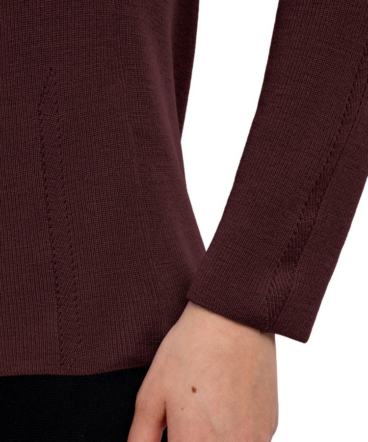 Falke Falke Merino Ultrafine Strickpullover Damen - dark choco (5162) - 2 | SportScheck