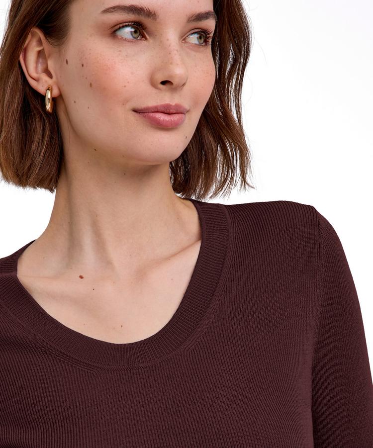 Falke Falke Merino Ultrafine Strickpullover Damen - dark choco (5162) - 3 | SportScheck