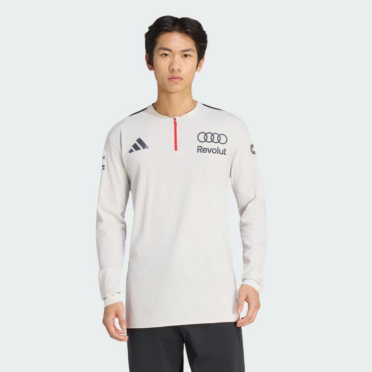 adidas adidas AUDI REVOLUT F1 TEAM ENGINEERS & Pololangarmshirt Herren - Chalk Pearl / Iron Metallic - 0 | SportScheck