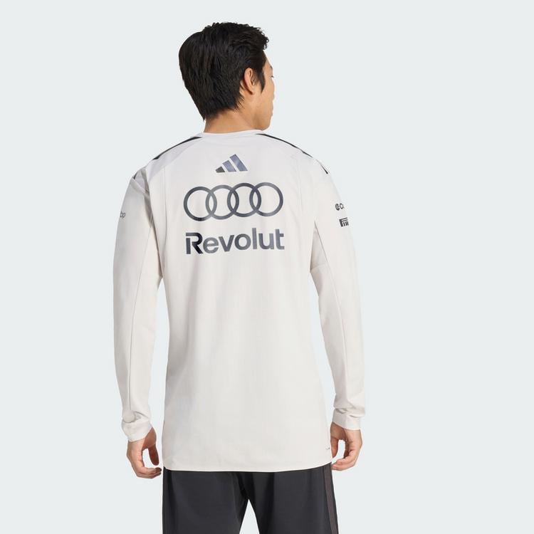 adidas adidas AUDI REVOLUT F1 TEAM ENGINEERS & Pololangarmshirt Herren - Chalk Pearl / Iron Metallic - 1 | SportScheck