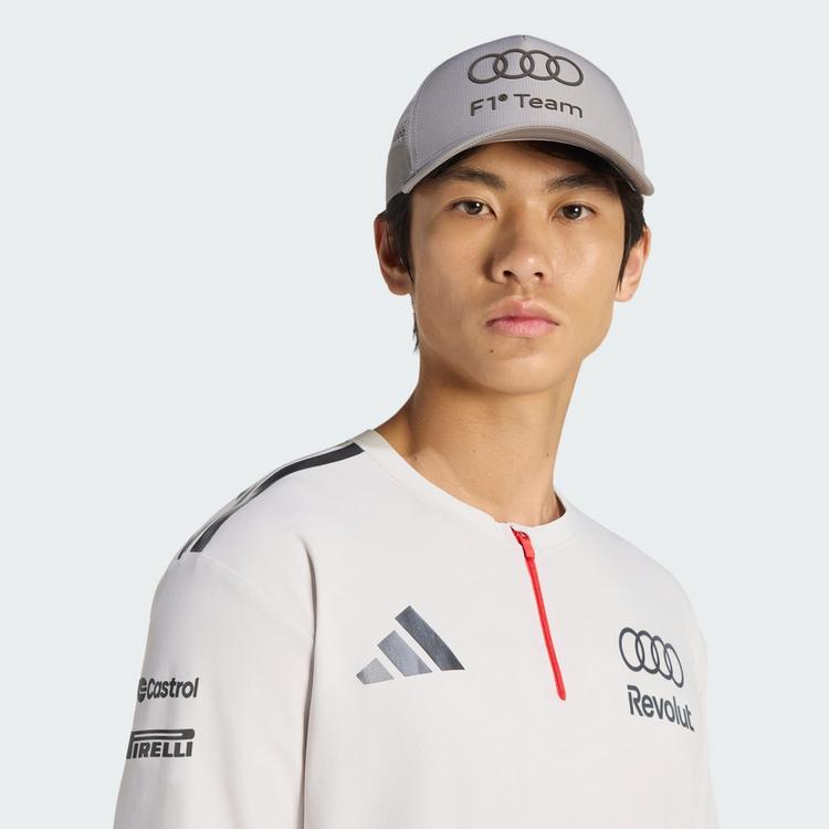 adidas adidas AUDI REVOLUT F1 TEAM ENGINEERS & Pololangarmshirt Herren - Chalk Pearl / Iron Metallic - 0 | SportScheck