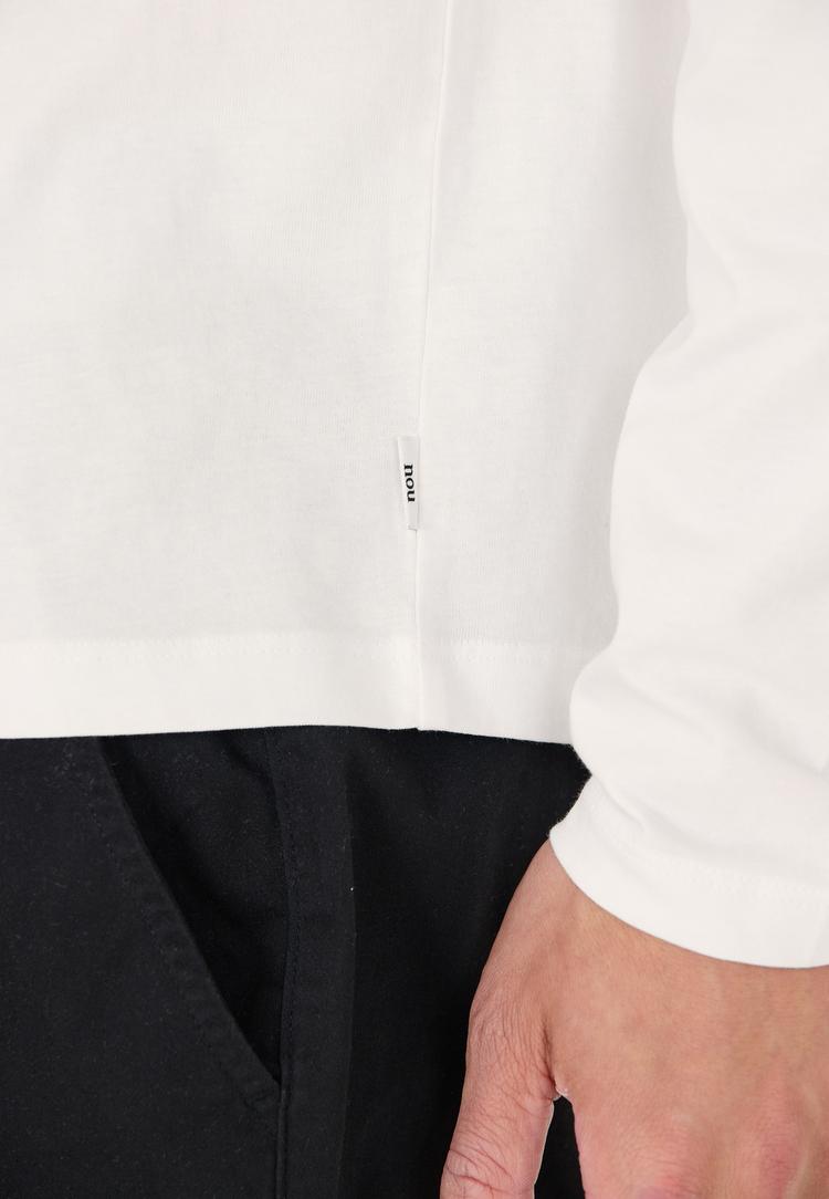 NOU NOU Highmore Langarmshirt Herren - 1002 White - 0 | SportScheck