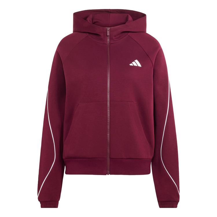 adidas adidas STADIUM SMALL LOGO KAPUZENJACKE Sweatjacke Damen - Maroon - 0 | SportScheck