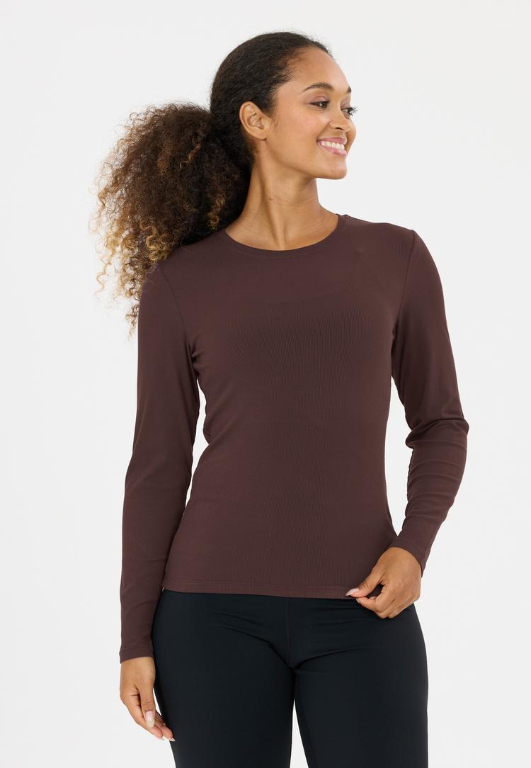 Athlecia Athlecia Tinashe V2 Langarmshirt Damen - 1294 Chocolate Torte - 1 | SportScheck