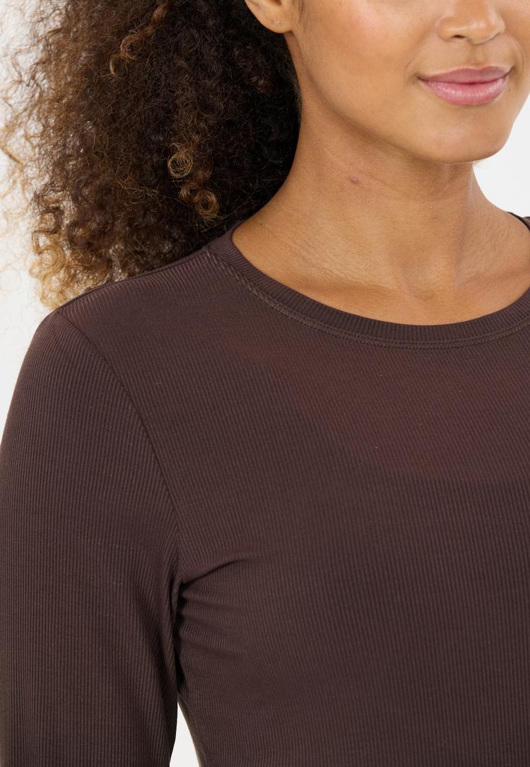 Athlecia Athlecia Tinashe V2 Langarmshirt Damen - 1294 Chocolate Torte - 0 | SportScheck