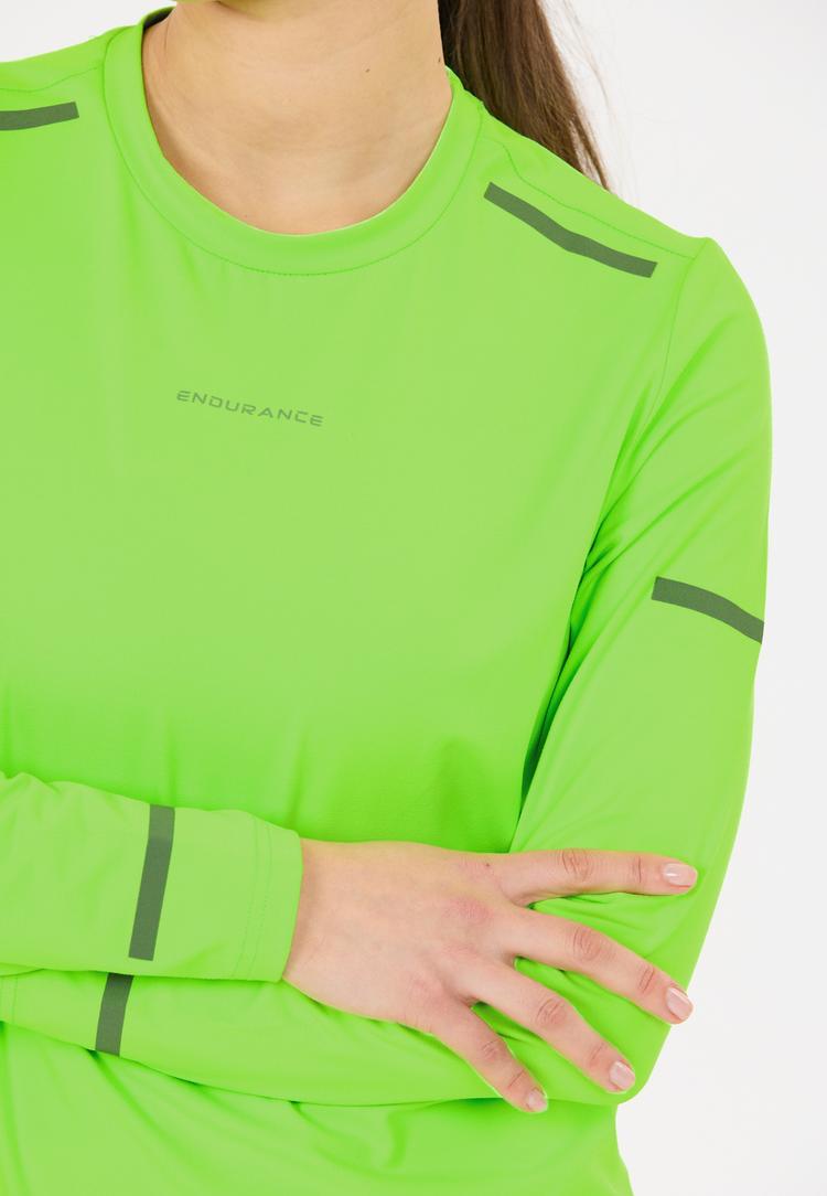Endurance Endurance Ailey Langarmshirt Damen - 3294 Safety Green - 0 | SportScheck