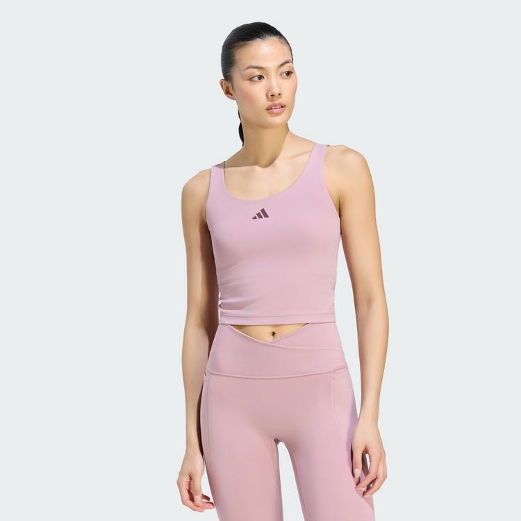adidas adidas 3-Streifen Studio All Me Tanktop, Funktionstank Damen - Magic Mauve - 0 | SportScheck