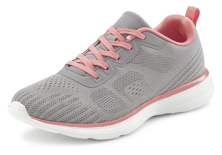 Lascana Lascana Sneaker Sneaker Damen - grau/koralle - 0 | SportScheck