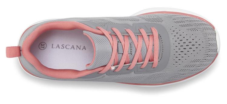 Lascana Lascana Sneaker Sneaker Damen - grau/koralle - 2 | SportScheck