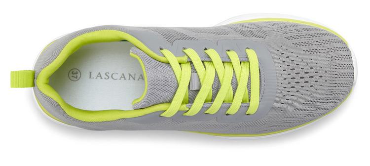 Lascana Lascana Sneaker Sneaker Damen - grau/lime - 0 | SportScheck