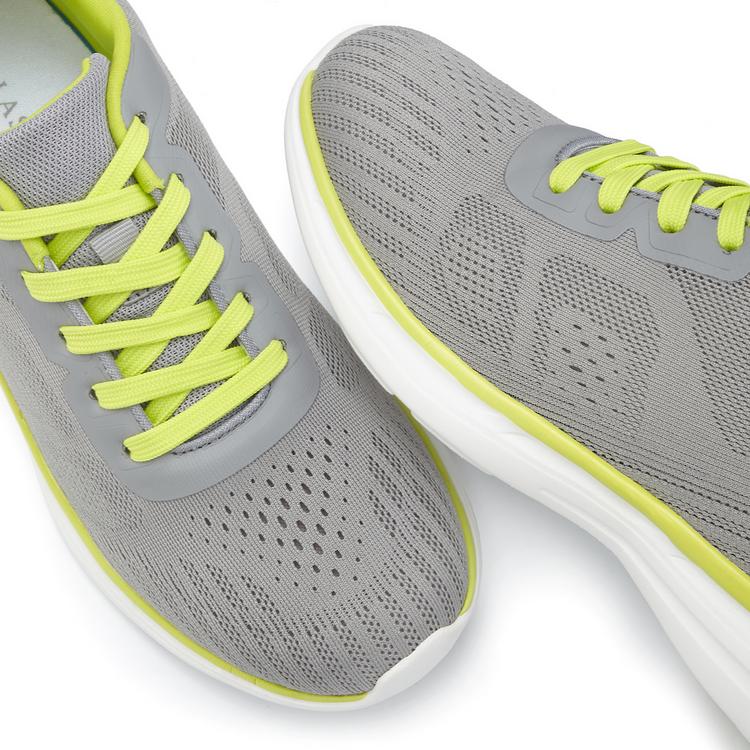 Lascana Lascana Sneaker Sneaker Damen - grau/lime - 1 | SportScheck