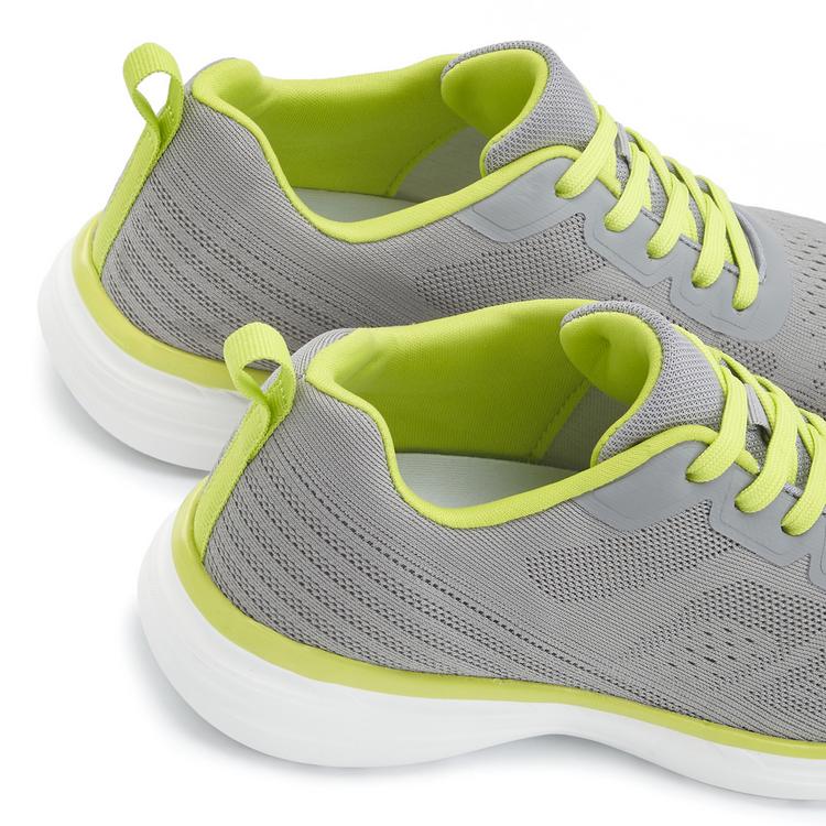 Lascana Lascana Sneaker Sneaker Damen - grau/lime - 2 | SportScheck