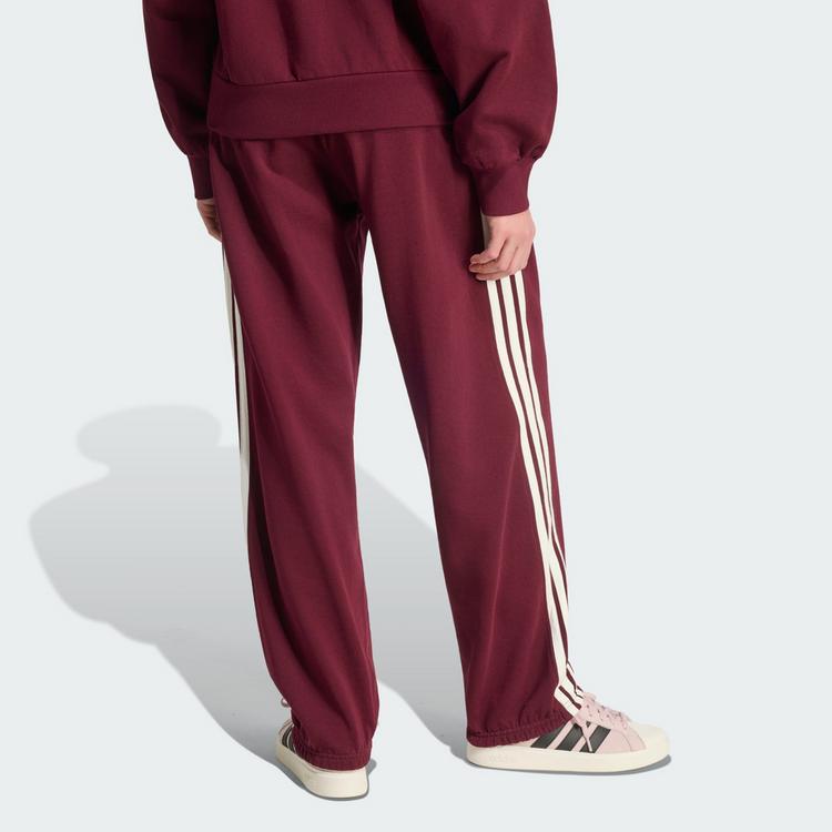 adidas adidas ADIDAS KIT 3-STREIFEN HOSE, LOCKER Stoffhose Damen - Maroon / Off White - 1 | SportScheck