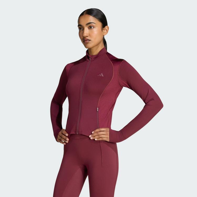 adidas adidas PrimeLift Essentials Workout-Jacke, Trainingsjacke Damen - Maroon - 0 | SportScheck