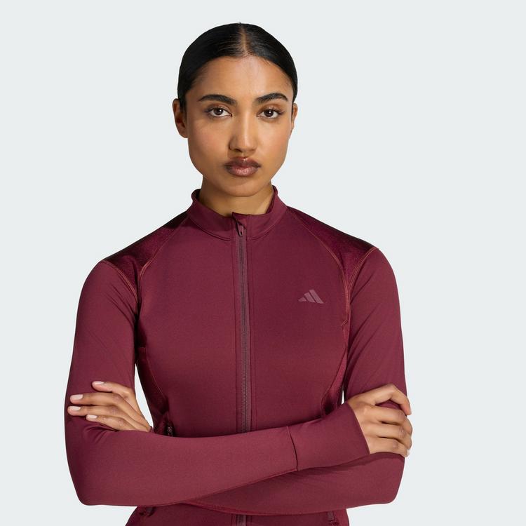 adidas adidas PrimeLift Essentials Workout-Jacke, Trainingsjacke Damen - Maroon - 1 | SportScheck