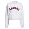 adidas Chenille Logo Grafik Sweatshirt Sweatshirt Damen - Light Grey Heather