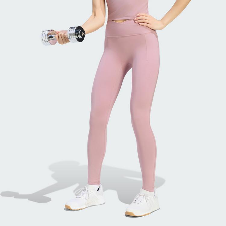 adidas adidas 3-STREIFEN STUDIO ALL ME LEGGINGS, Tights Damen - Magic Mauve - 0 | SportScheck