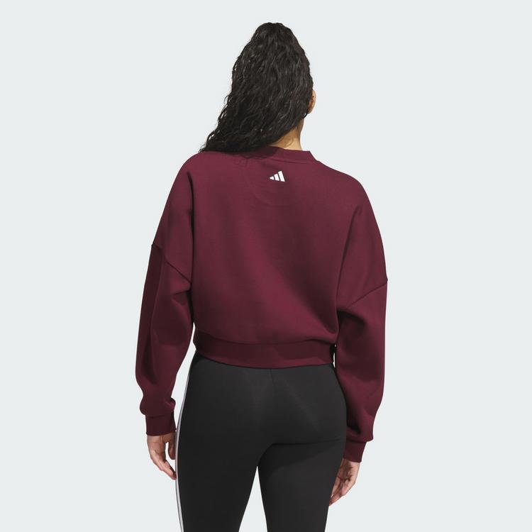 adidas adidas Chenille Logo Grafik Sweatshirt Sweatshirt Damen - Maroon - 1 | SportScheck