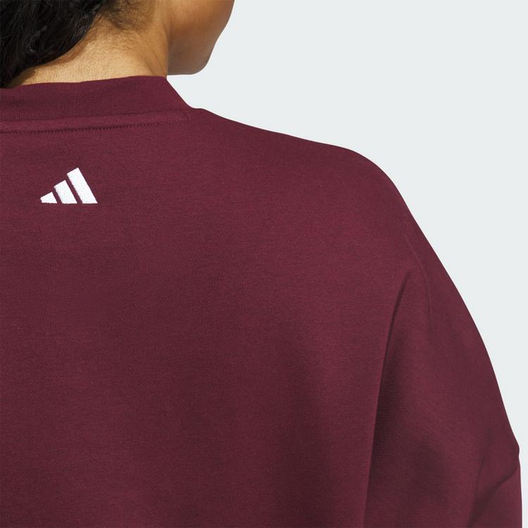 adidas adidas Chenille Logo Grafik Sweatshirt Sweatshirt Damen - Maroon - 0 | SportScheck