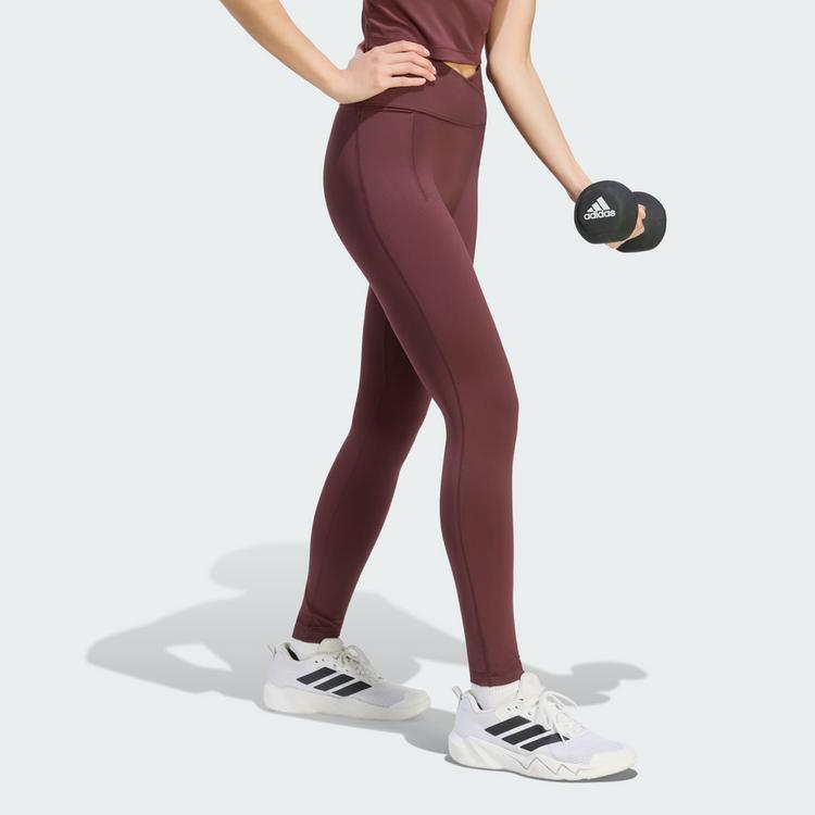 adidas adidas 3-STREIFEN STUDIO ALL ME LEGGINGS, Tights Damen - Aurora Ruby - 0 | SportScheck