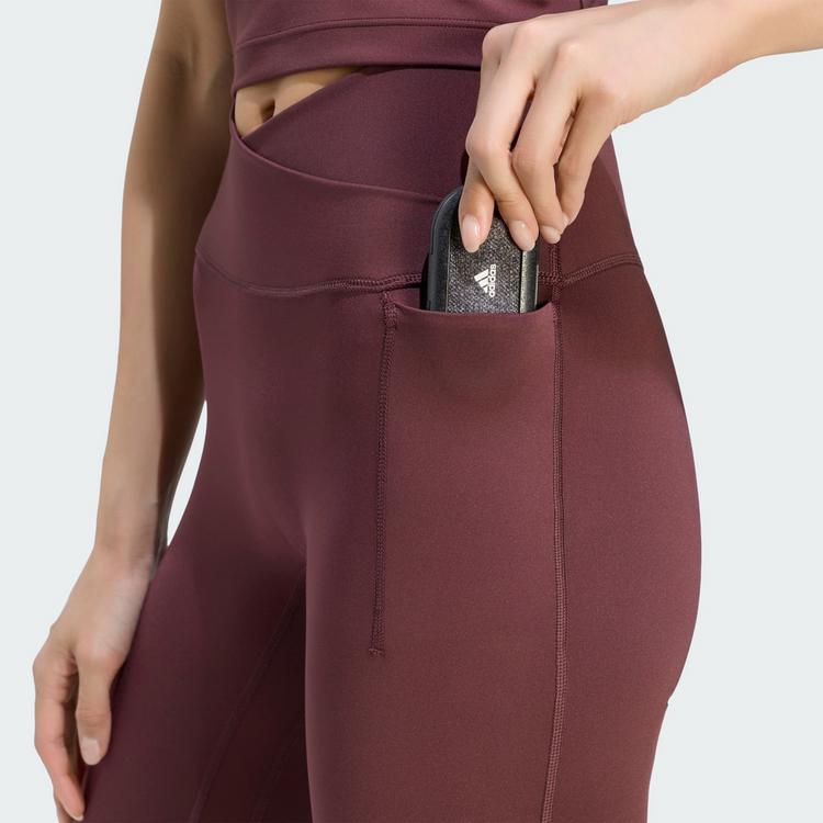 adidas adidas 3-STREIFEN STUDIO ALL ME LEGGINGS, Tights Damen - Aurora Ruby - 0 | SportScheck