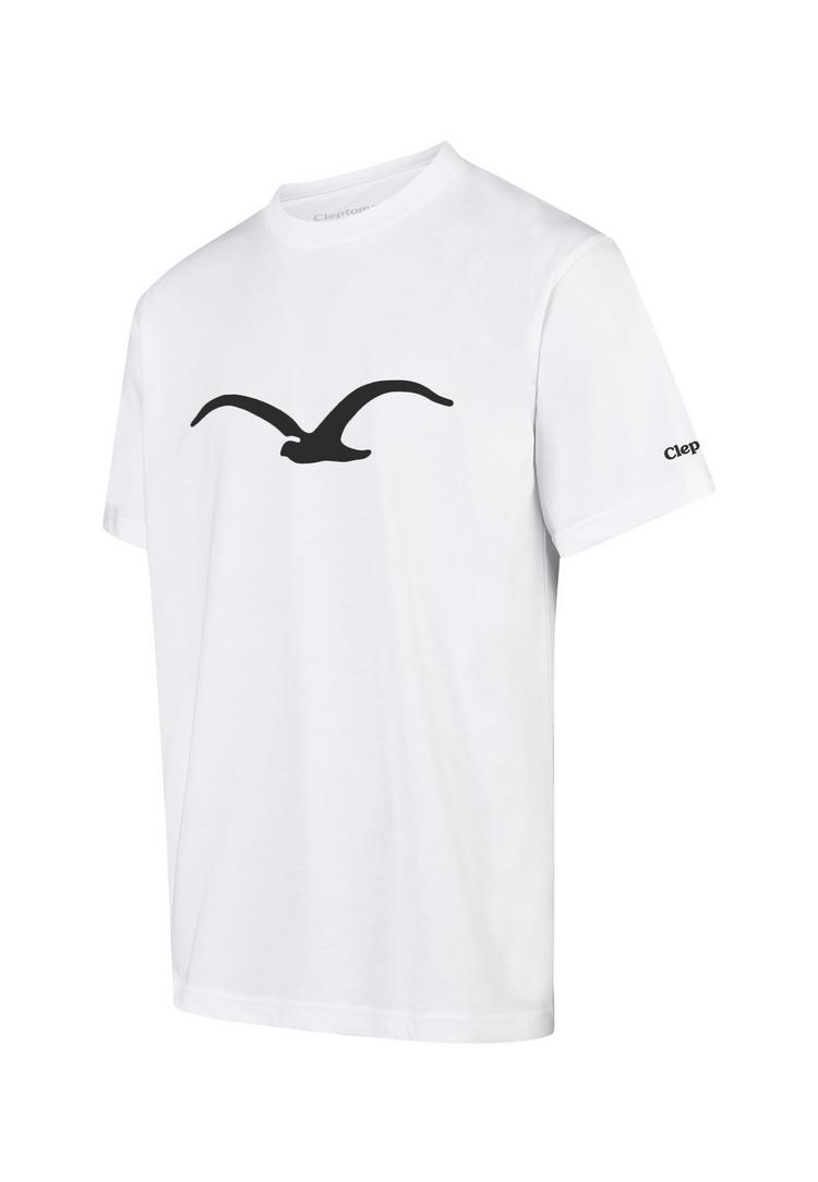 Cleptomanicx Cleptomanicx Mowe Printshirt Herren - White/Black - 0 | SportScheck