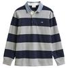 GANT Poloshirt Poloshirt Herren - Graumelange/Dunkelblau