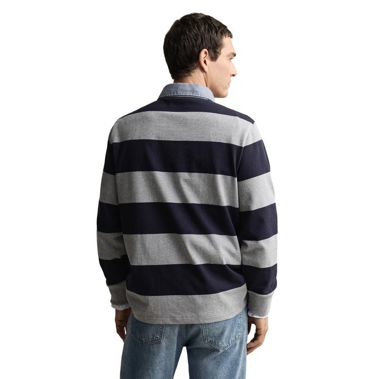 GANT GANT Poloshirt Poloshirt Herren - Graumelange/Dunkelblau - 1 | SportScheck