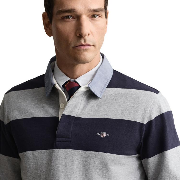 GANT GANT Poloshirt Poloshirt Herren - Graumelange/Dunkelblau - 2 | SportScheck