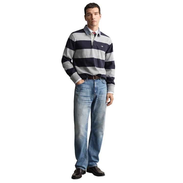 GANT GANT Poloshirt Poloshirt Herren - Graumelange/Dunkelblau - 3 | SportScheck