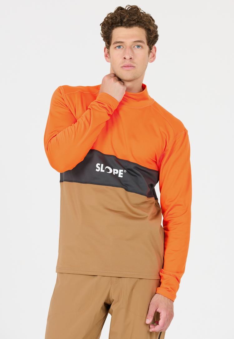 SLOPE SLOPE Norvyn Funktionssweatshirt Herren - 5396 Orange Tiger - 0 | SportScheck