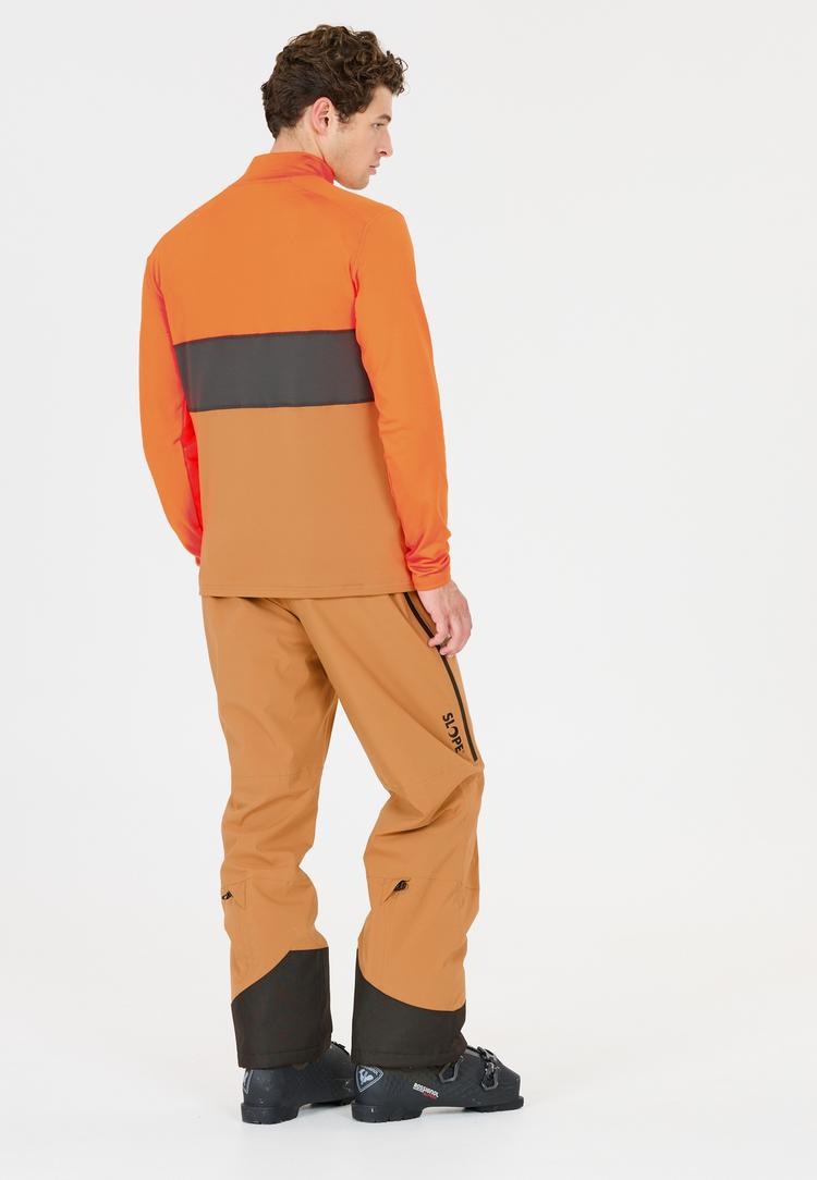 SLOPE SLOPE Norvyn Funktionssweatshirt Herren - 5396 Orange Tiger - 2 | SportScheck