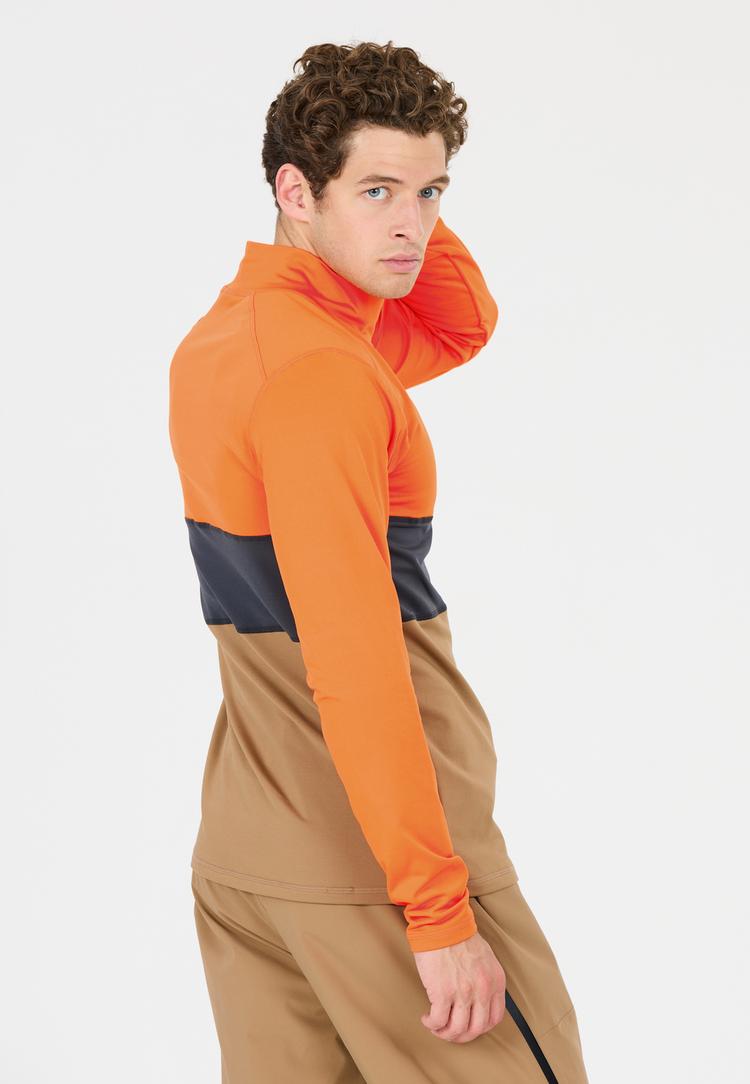SLOPE SLOPE Norvyn Funktionssweatshirt Herren - 5396 Orange Tiger - 3 | SportScheck