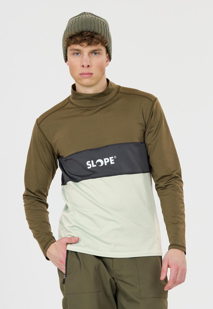 SLOPE SLOPE Norvyn Funktionssweatshirt Herren - 3256 Grape Leaf - 1 | SportScheck