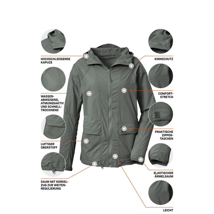 KILLTEC KILLTEC KOS 166 WMN JCKT Outdoorjacke Damen - Grau064 - 3 | SportScheck
