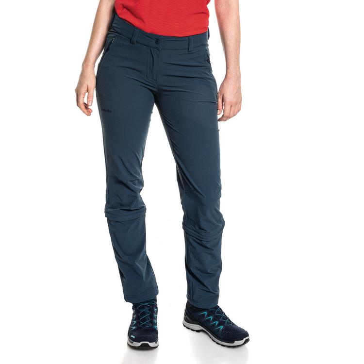 Sch&ouml;ffel Sch&ouml;ffel Pants Engadin1 Zip Off Wanderhose Damen - dress blue - 1 | SportScheck