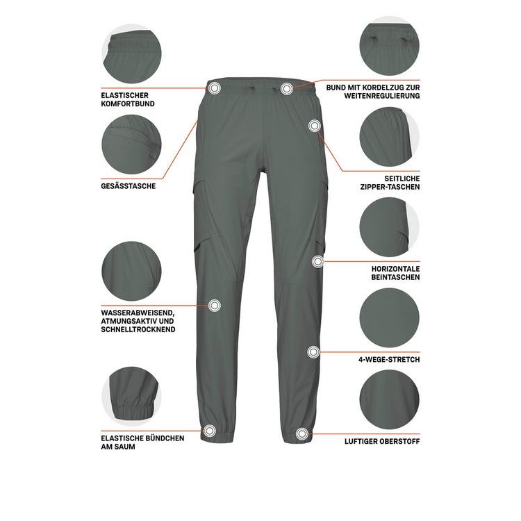 KILLTEC KILLTEC KOS 183 MN PNTS Laufhose Herren - Grau064 - 3 | SportScheck