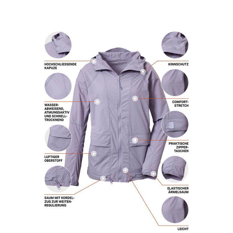 KILLTEC KILLTEC KOS 166 WMN JCKT Outdoorjacke Damen - Violett3921 - 3 | SportScheck