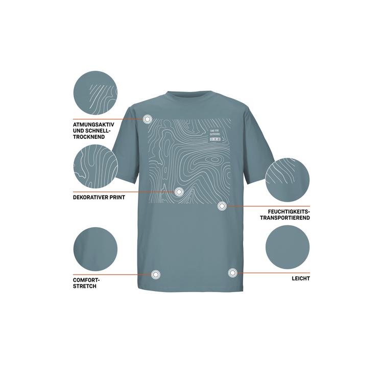 KILLTEC KILLTEC KOS 187 MN TSHRT T-Shirt Herren - Blau3071 - 3 | SportScheck