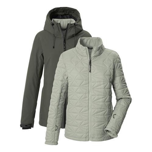 KILLTEC 3 in 1 Funktionsjacke mit Kapuze Softshelljacke Damen