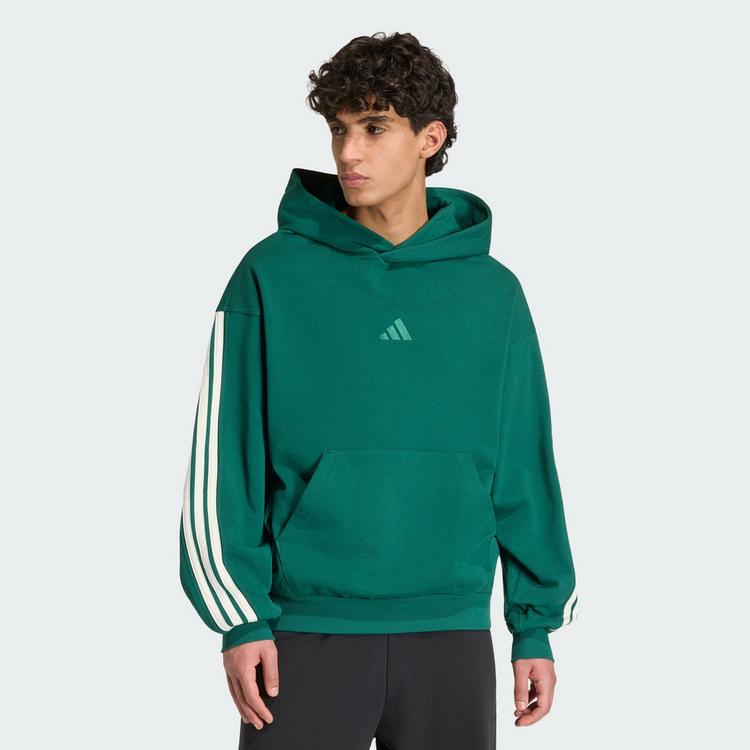 adidas adidas ADIDAS KIT 3-STREIFEN HOODIE Hoodie Herren - Collegiate Green / Off White - 0 | SportScheck