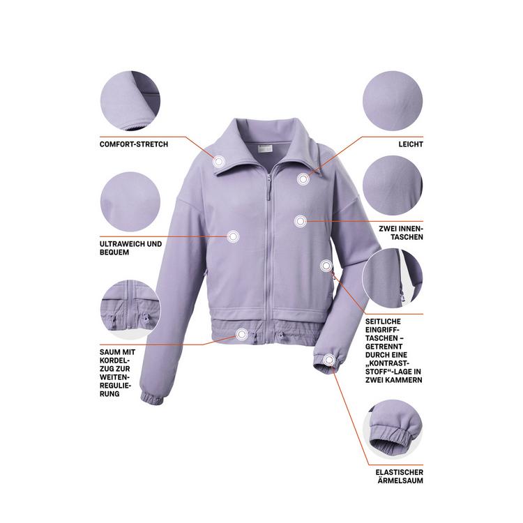 KILLTEC KILLTEC KOS 175 WMN FLC JCKT Fleecejacke Damen - Violett3921 - 3 | SportScheck