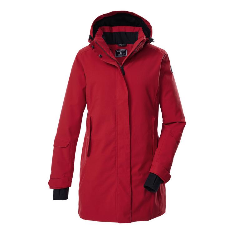 KILLTEC KILLTEC Funktionsparka mit abzippbarer Kapuze Funktionsmantel Damen - Dunkelrot - 0 | SportScheck