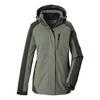 KILLTEC Funktionsjacke mit abzippbarer Kapuze Softshelljacke Damen - Gr&uuml;n2085