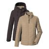 KILLTEC 3 in 1 Funktionsjacke mit Kapuze Softshelljacke Damen - Braun5941