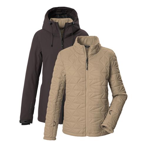 KILLTEC 3 in 1 Funktionsjacke mit Kapuze Softshelljacke Damen