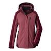 KILLTEC Funktionsjacke mit abzippbarer Kapuze Softshelljacke Damen - Bordeaux