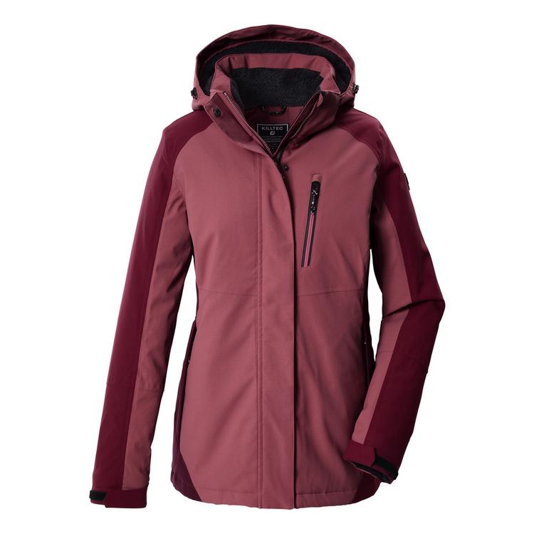 KILLTEC KILLTEC Funktionsjacke mit abzippbarer Kapuze Softshelljacke Damen - Bordeaux - 0 | SportScheck