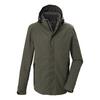 KILLTEC Funktionsjacke mit abzippbarer Kapuze Funktionsjacke Herren - Oliv